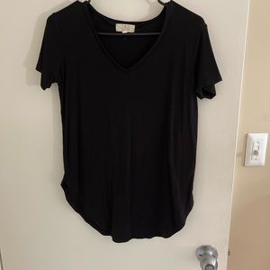 black short sleeve top